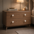 Fluted Crystal Cabinet Knob | Luxury Crystal Drawer Pull Knob