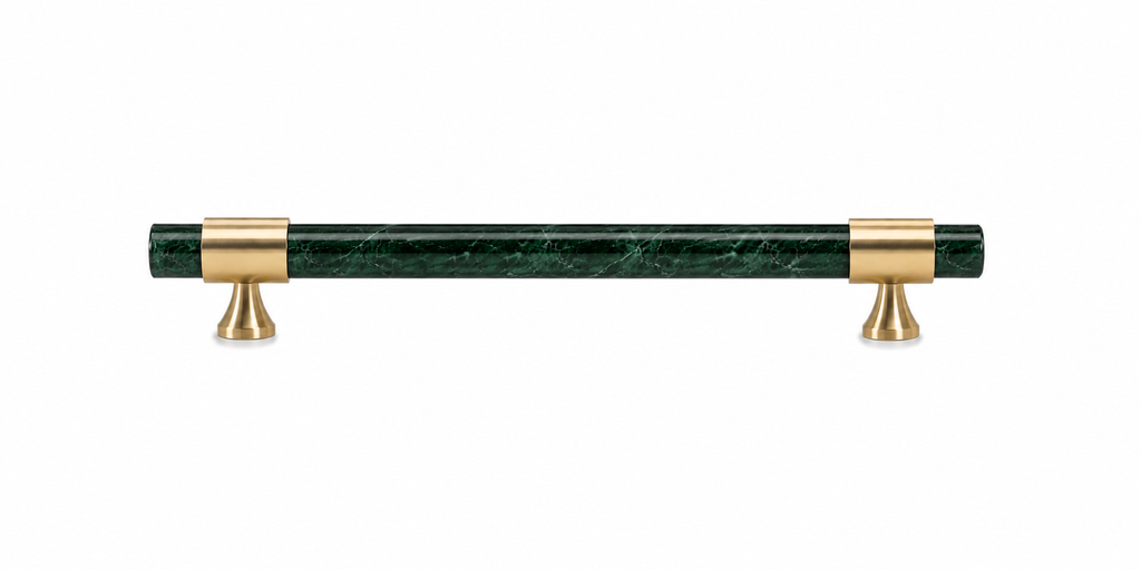 Carrara Luxe Marble & Brass Cabinet Collection | Marble Handles