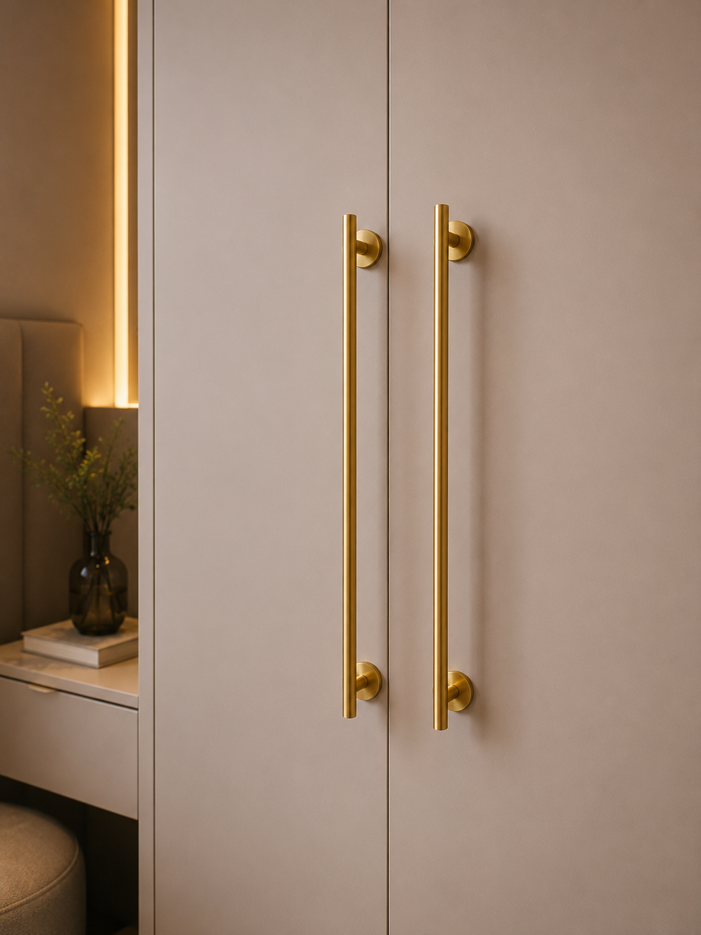 Concentra Luxe Brass Collection | Solid Brass Cabinet & Architectural Handles