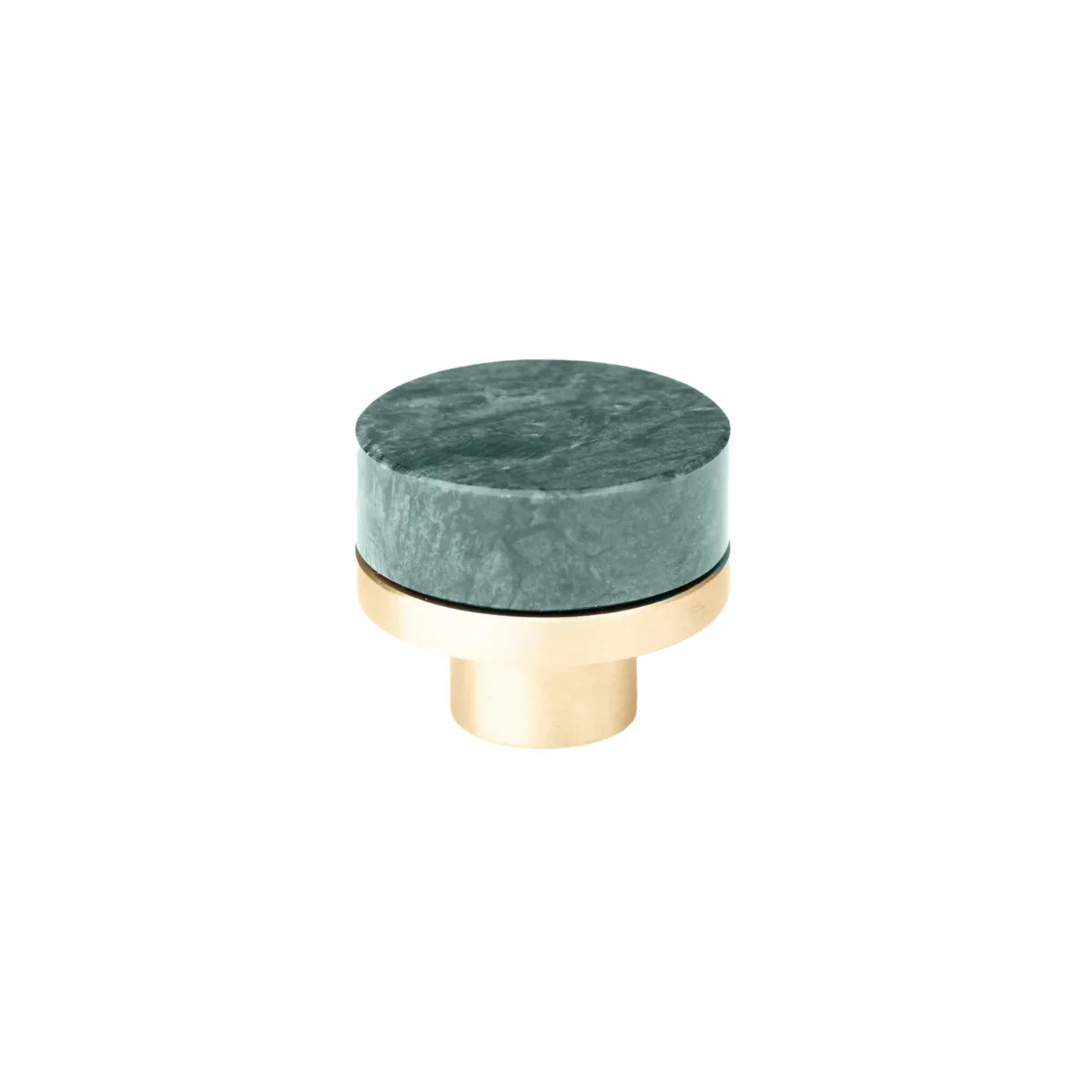 Karish Marble & Brass Cabinet Knob | Luxury Marble Cabinet Knob