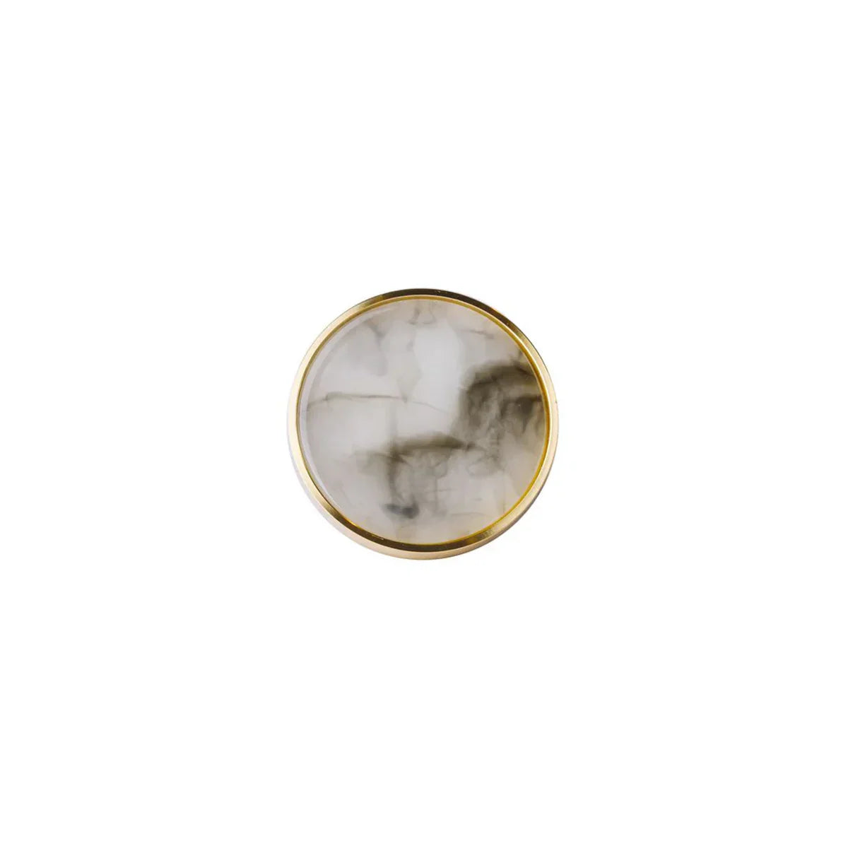 Prisma Acrylic & Brass Disc Cabinet Knob | Luxury Cabinet Hardware India