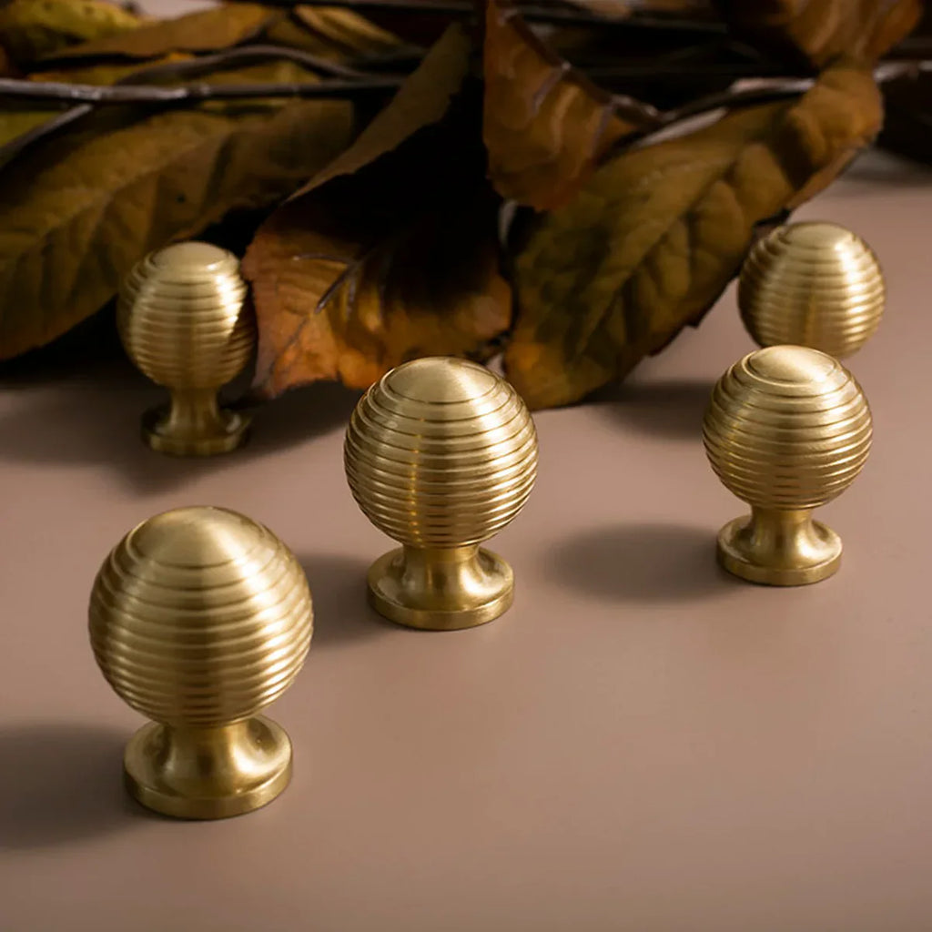 Alexander & Wicks Brass Knob Luxury Brushed Finish
