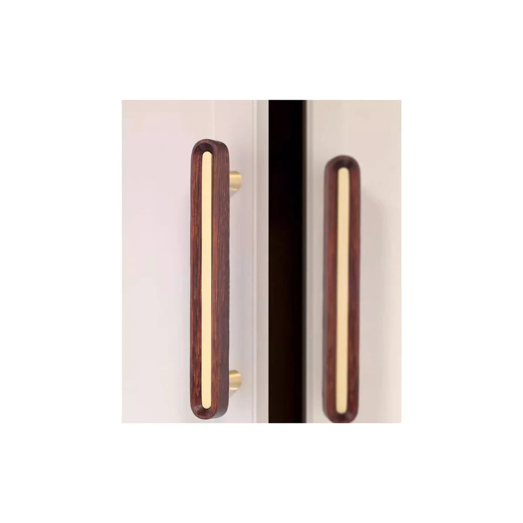 Brushed Brass and Wenge Wood Handles 3