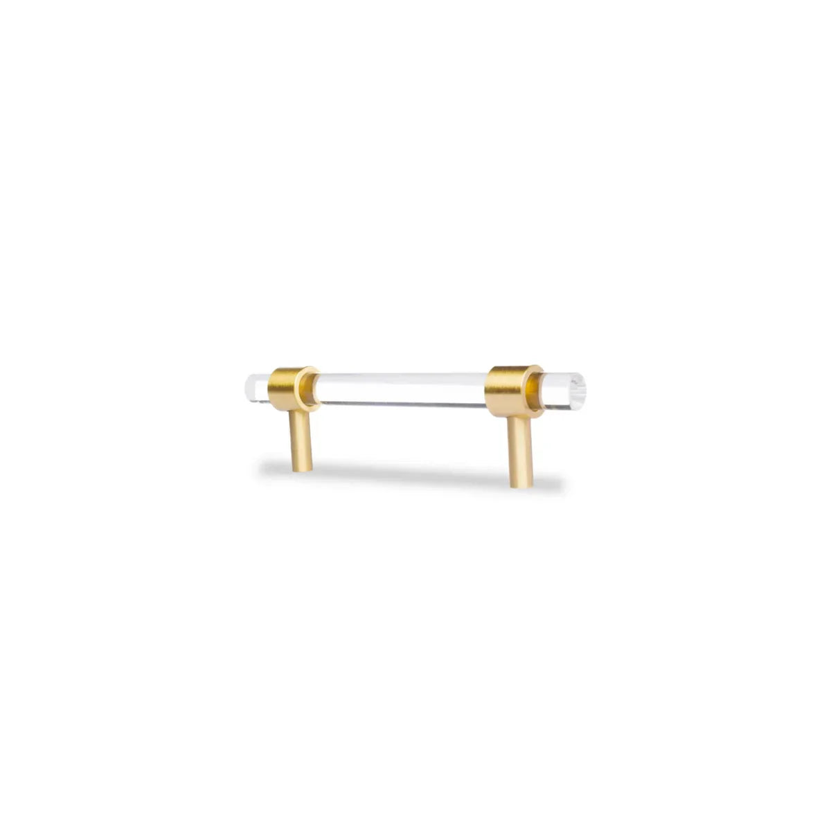 Lumiera Clear Acrylic & Brass Handle Collection