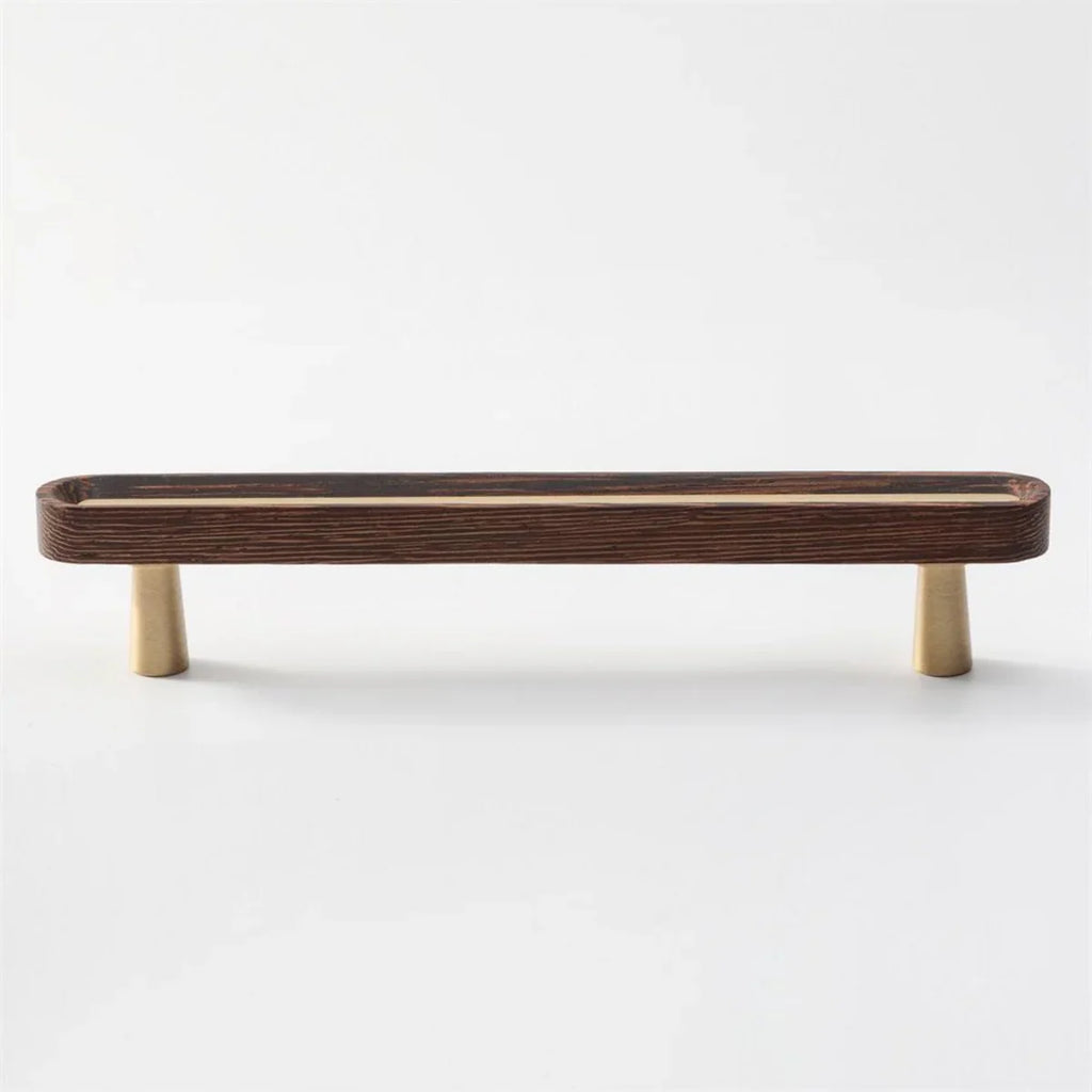 Brushed Brass and Wenge Wood Handles 4