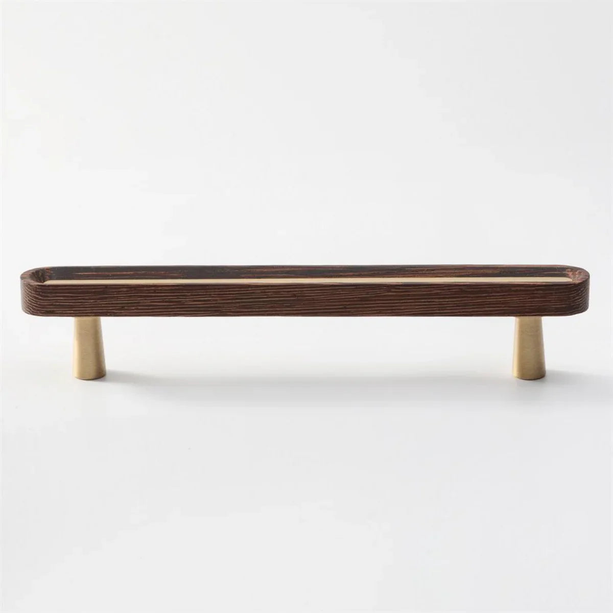 Brushed Brass and Wenge Wood Handles 4