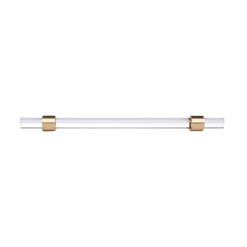 Lumiera Clear Acrylic & Brass Handle Collection