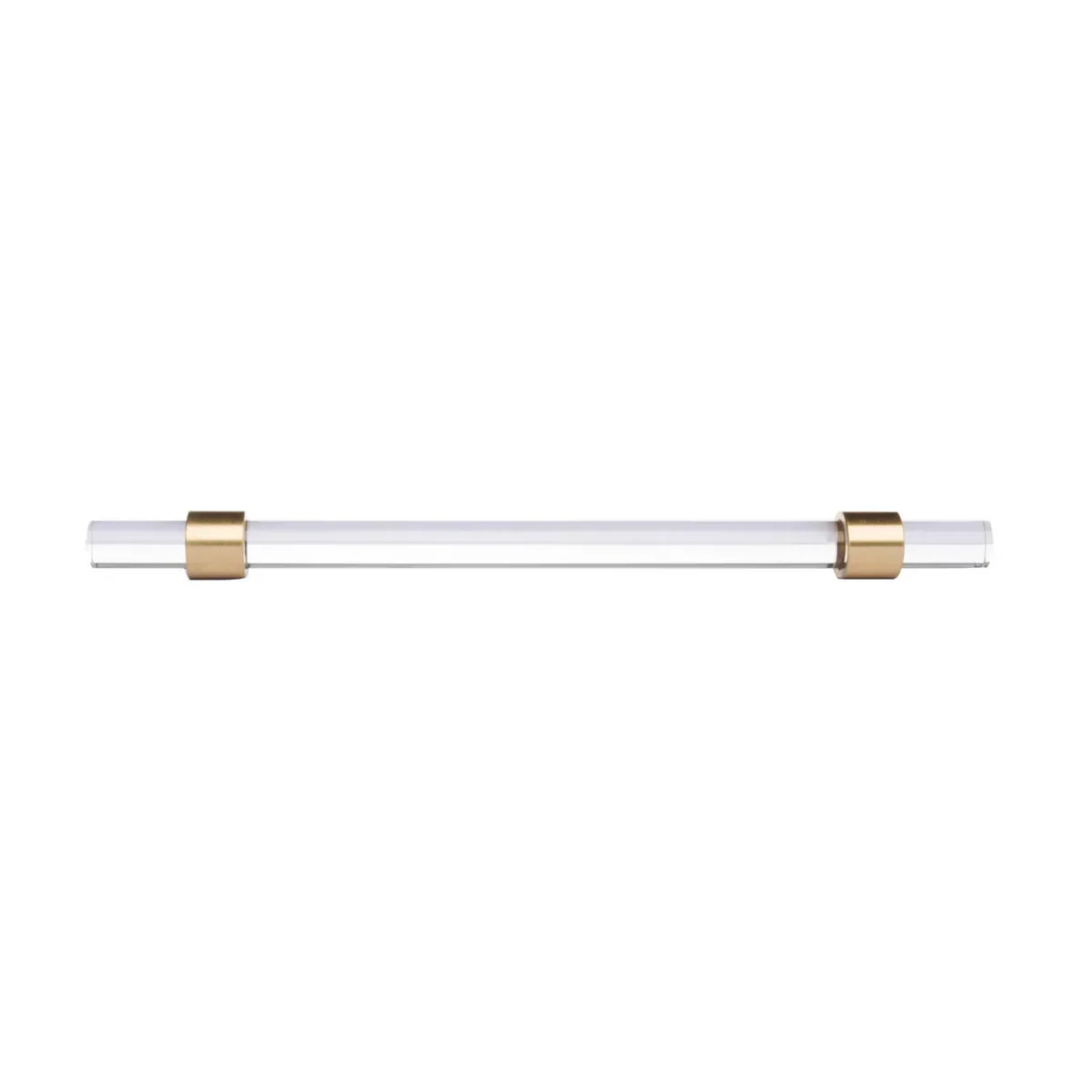 Lumiera Clear Acrylic & Brass Handle Collection