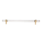 Lumiera Clear Acrylic & Brass Handle Collection