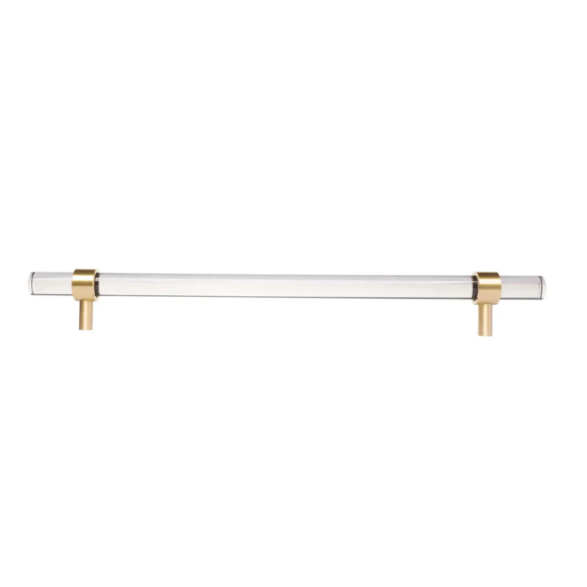 Lumiera Clear Acrylic & Brass Handle Collection