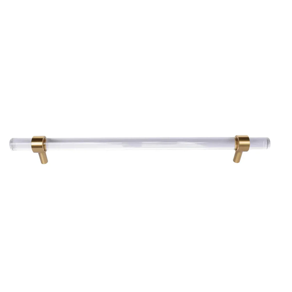 Lumiera Clear Acrylic & Brass Handle Collection