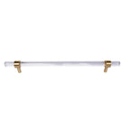 Lumiera Clear Acrylic & Brass Handle Collection