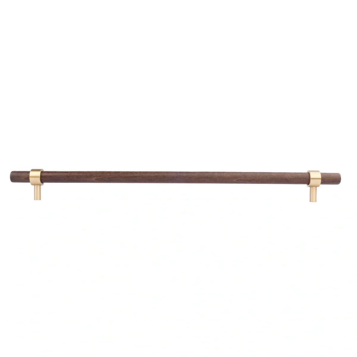 Walnut & Brass T-Bar Handle Collection 14