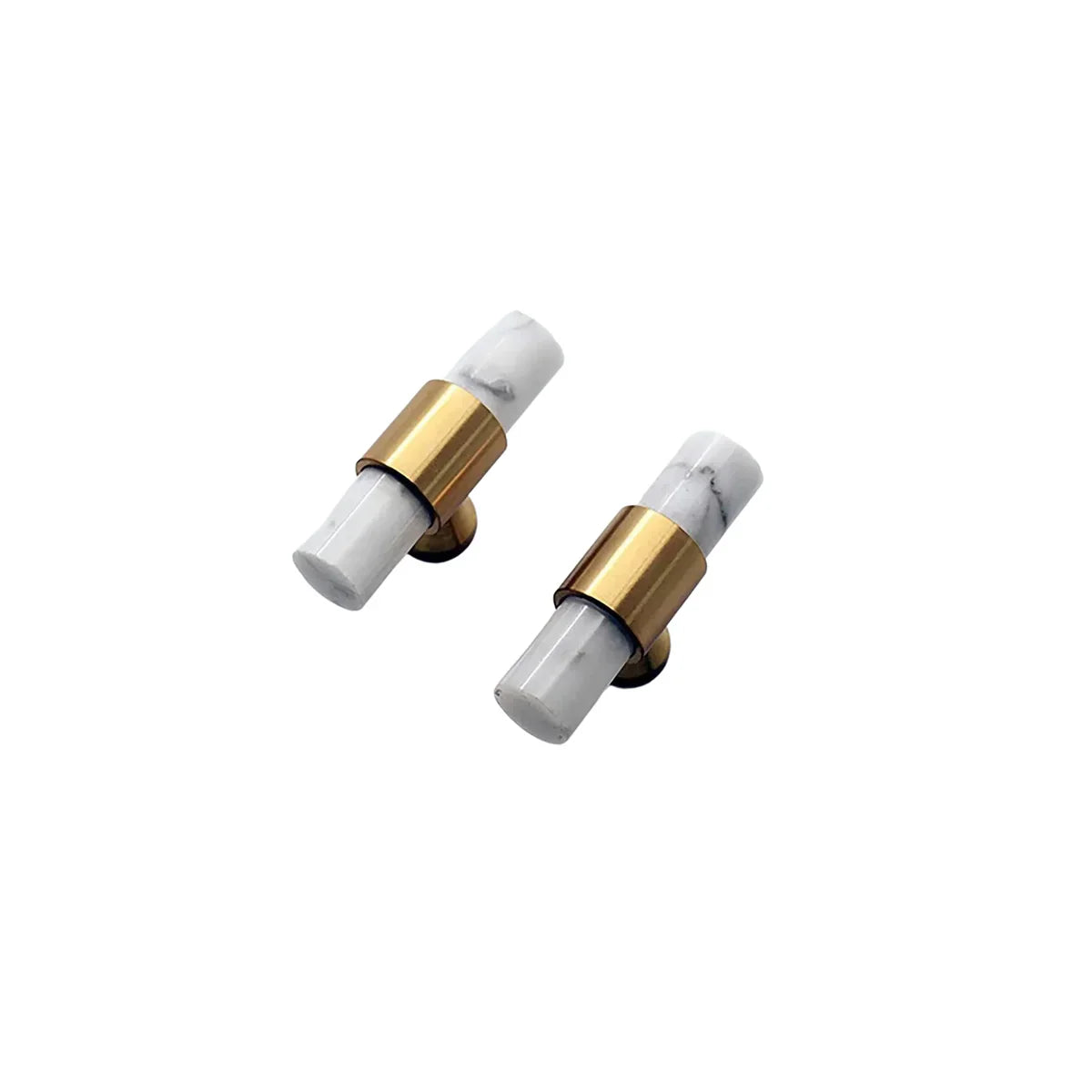 Karish Marble & Brass Cabinet Handles | Luxury Marble Handles India