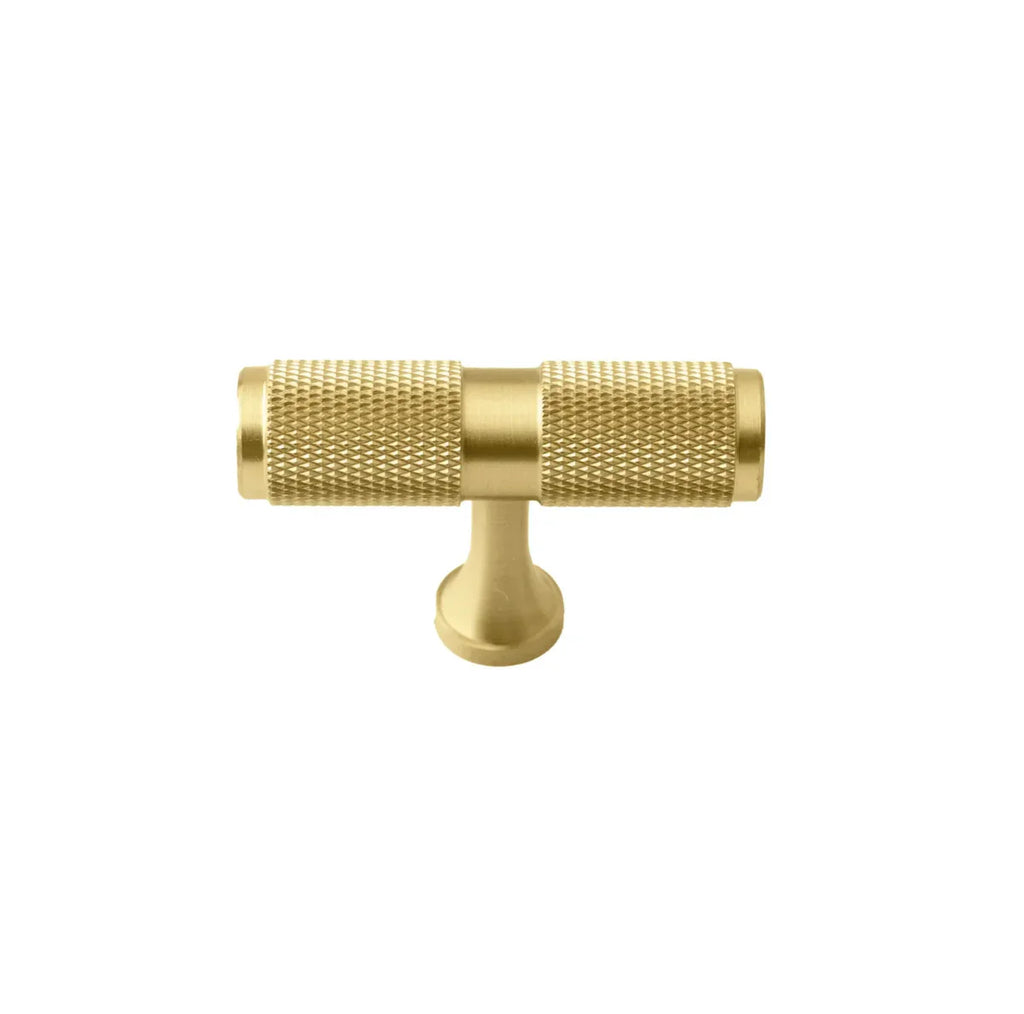 Yashvite Knurled Brass Collection | Solid Brass Cabinet Handles