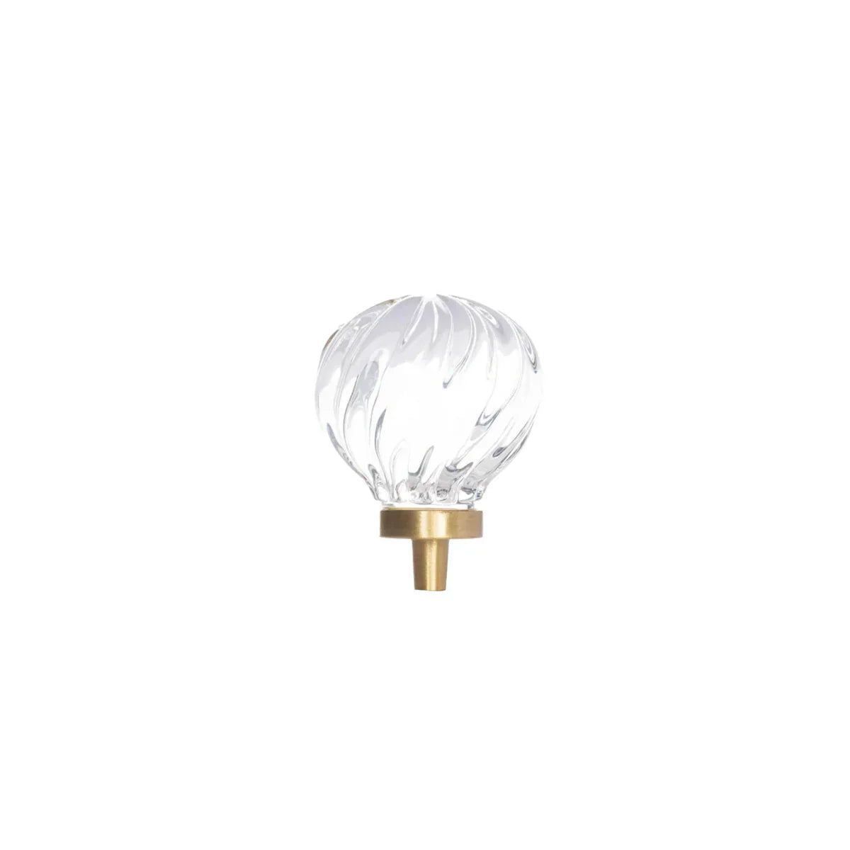 Fluted Crystal Cabinet Knob | Luxury Crystal Drawer Pull Knob